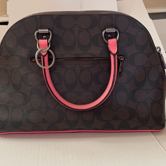 Coach Handbags - Coach Pink Lemonade purse with Signature
